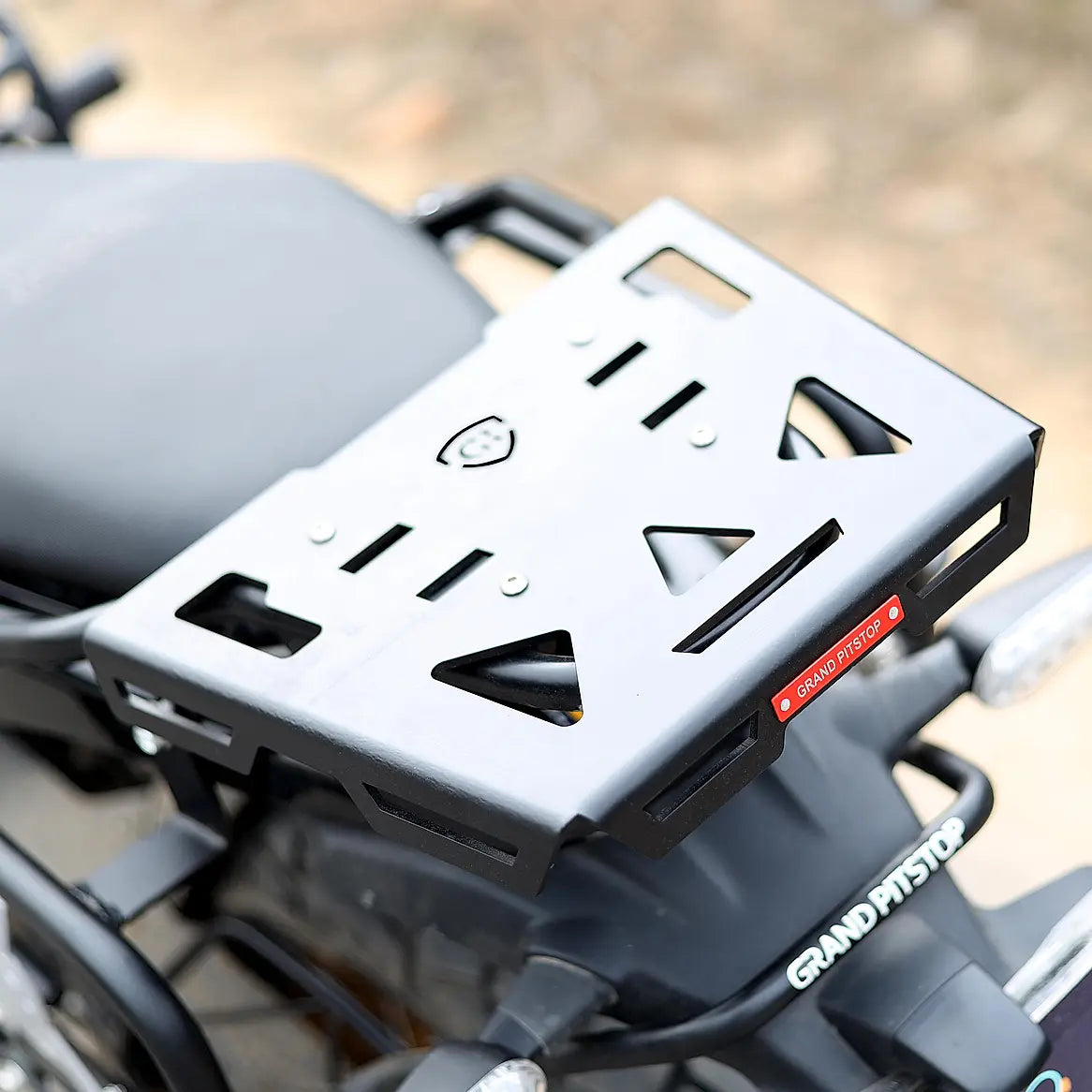 GRANDPITSTOP EXTENDED TOP RACK WITH PLATE HIMALAYAN -450- BLACK