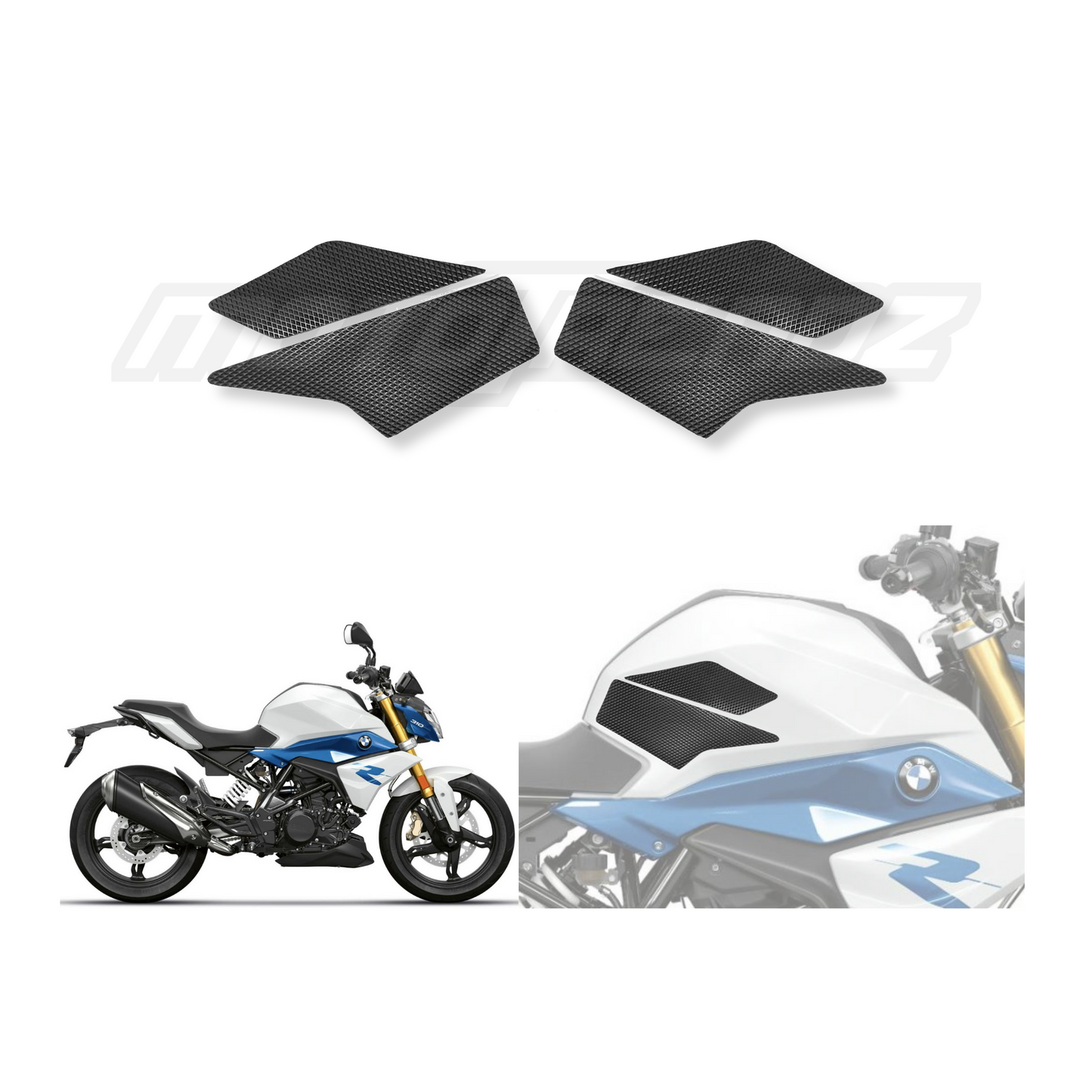 MOTOTRENDZ TRACTION PADS BMW G 310 R (2021) (SIDES)