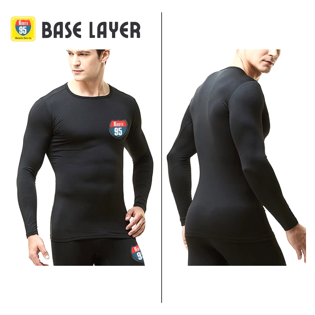 ROUTE95 BASE LAYER - TOP - BLACK