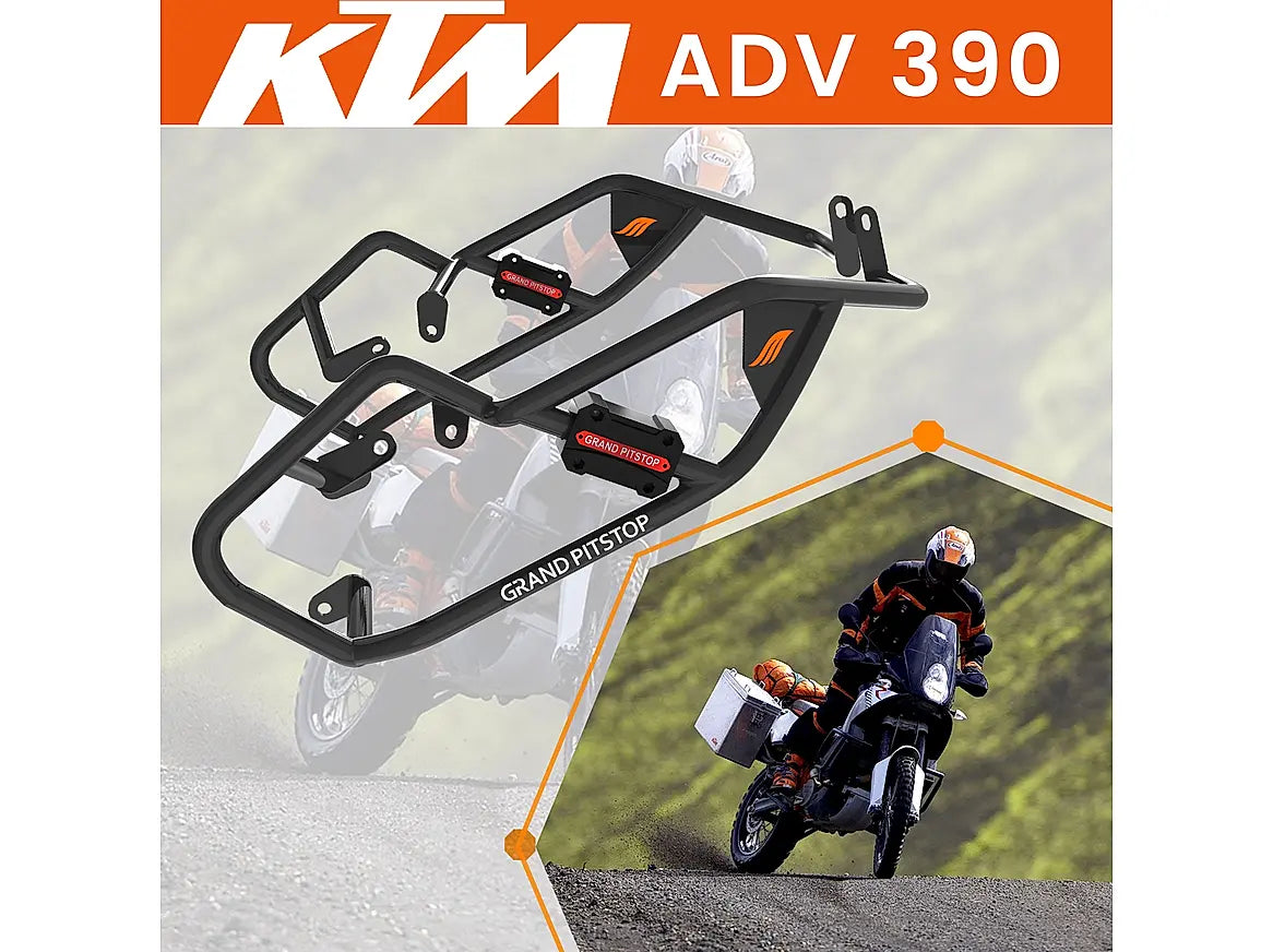 GRANDPITSTOP CRASH GUARD PAIR - KTM 390 ADV - BLACK