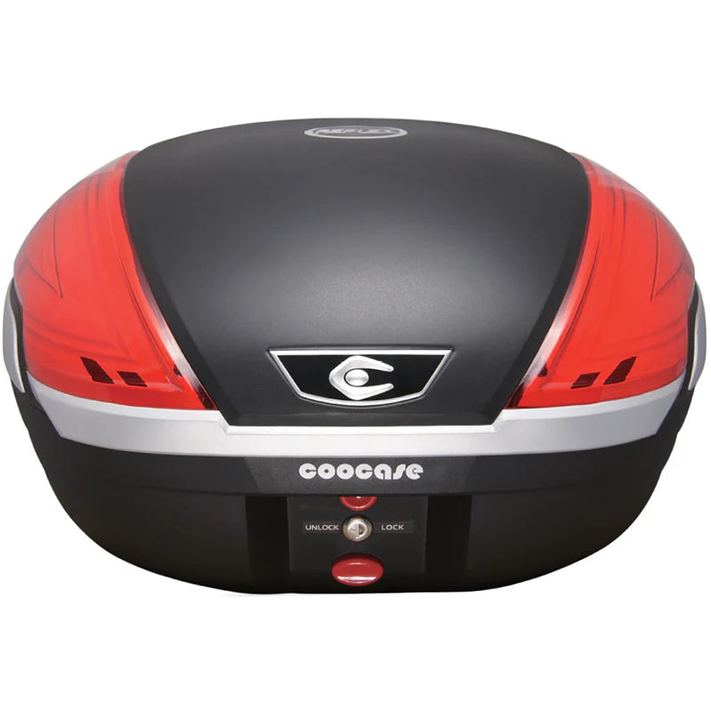 COOCASE TOPCASE REFLEX V50-BS - BLACK WITH LIGHT