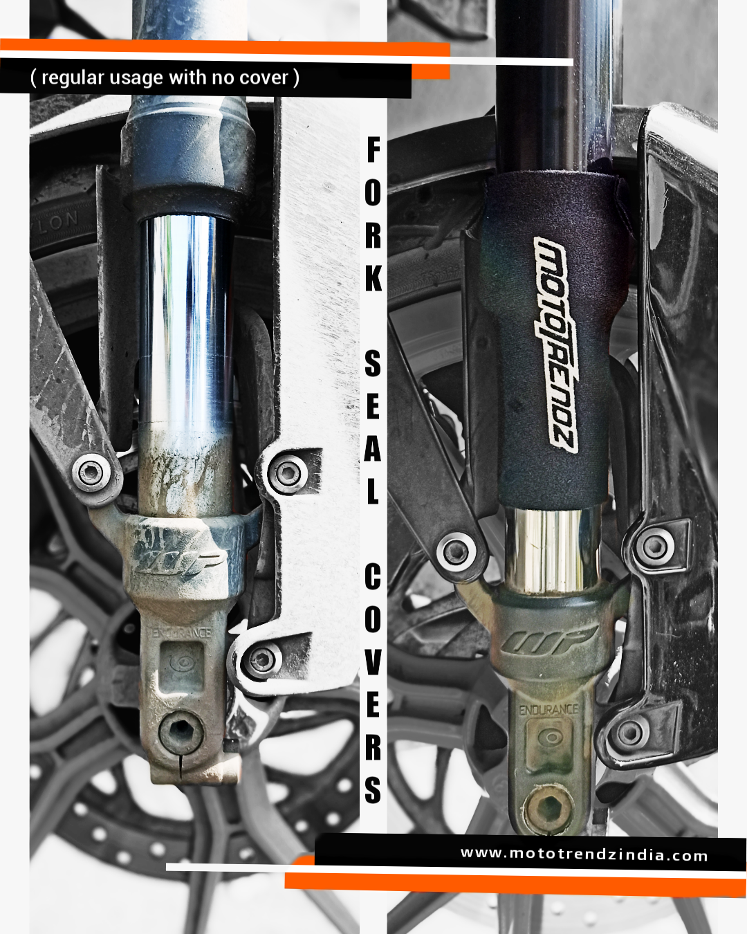 MOTOTRENDZ UNIVERSAL FORK SEAL COVERS