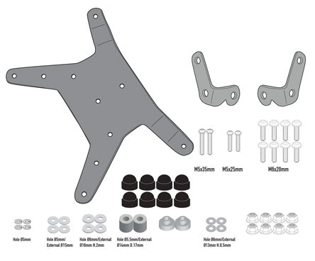 GIVI FITTING KIT FOR WINDSCREEN D7711