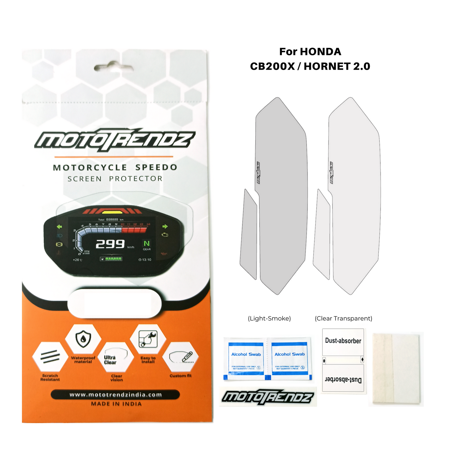 Motorcycle Speedo Screen Protector – Honda CB200X / Hornet 2.0