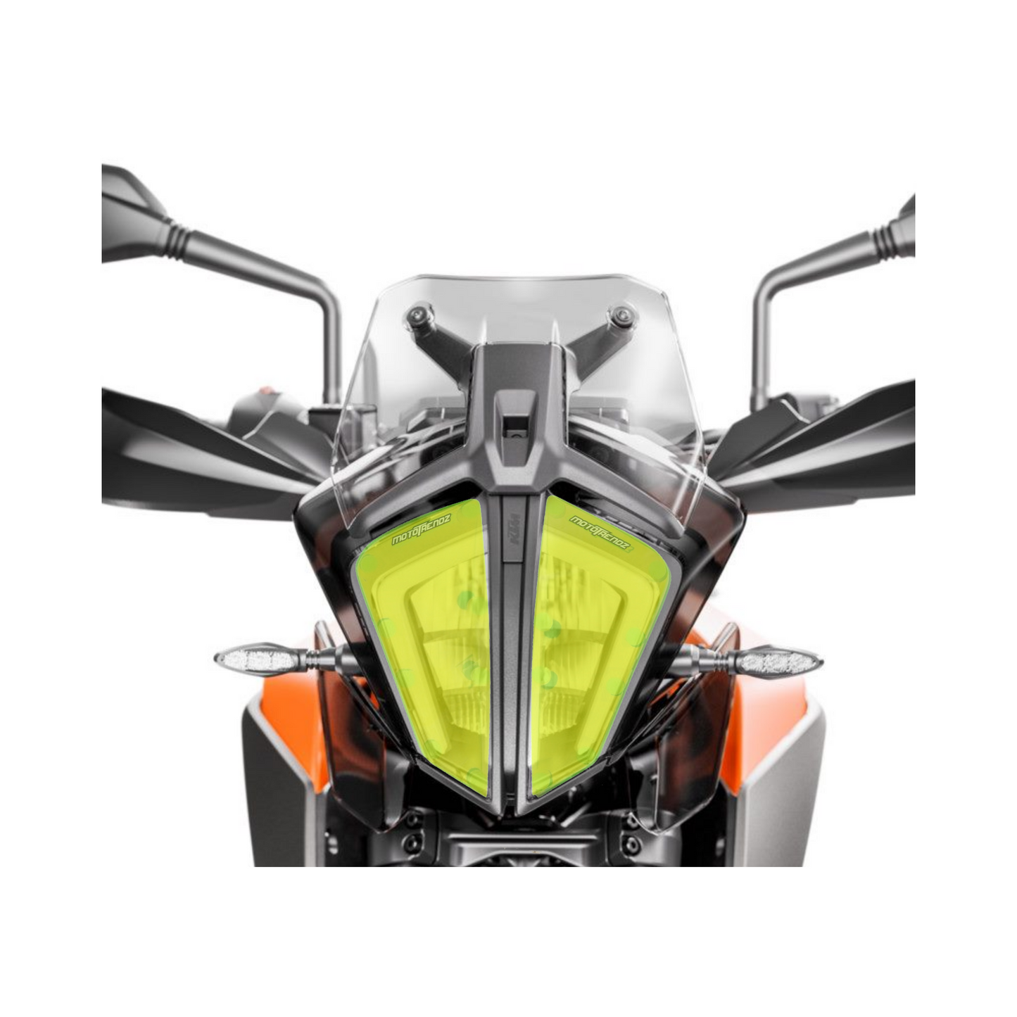 MOTOTRENDZ HEADLIGHT PROTECTORE KTM ADVENTURE 390 - NEON GREEN