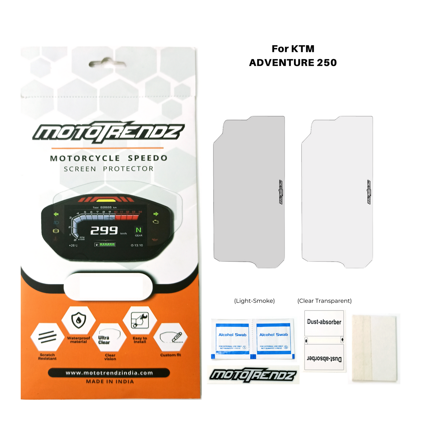 Motorcycle Speedo Screen Protector – KTM Adventure 250 / Adventure 390 X / RC New Series