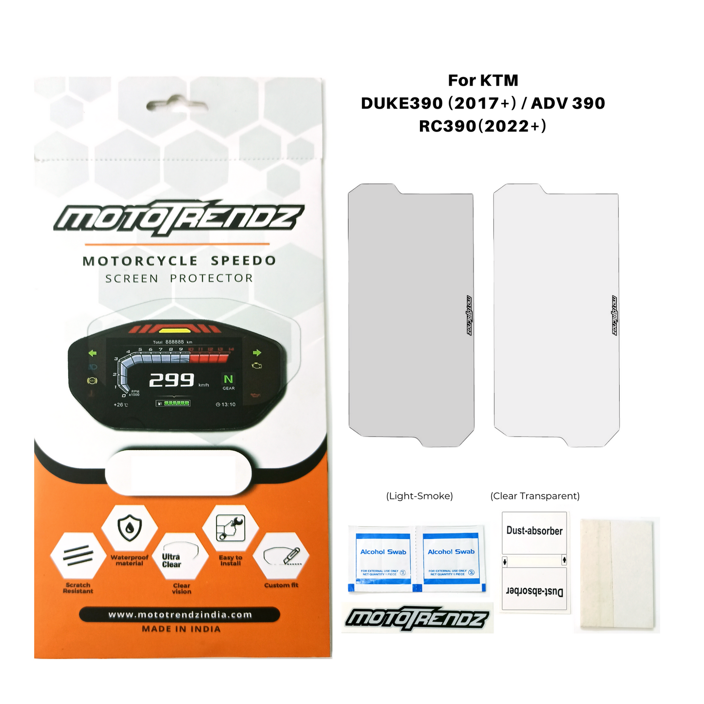 MOTOTRENDZ SPEEDO FILM KTM DUKE 390/250 BS6 V3 (2023)