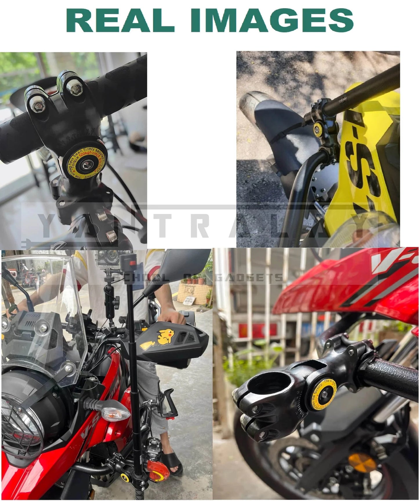 GOPRO/INSTA360/ACTION-CAMERA - BIKE LEG GUARD + HANDLEBAR MOUNT WITH SELFIE STICK