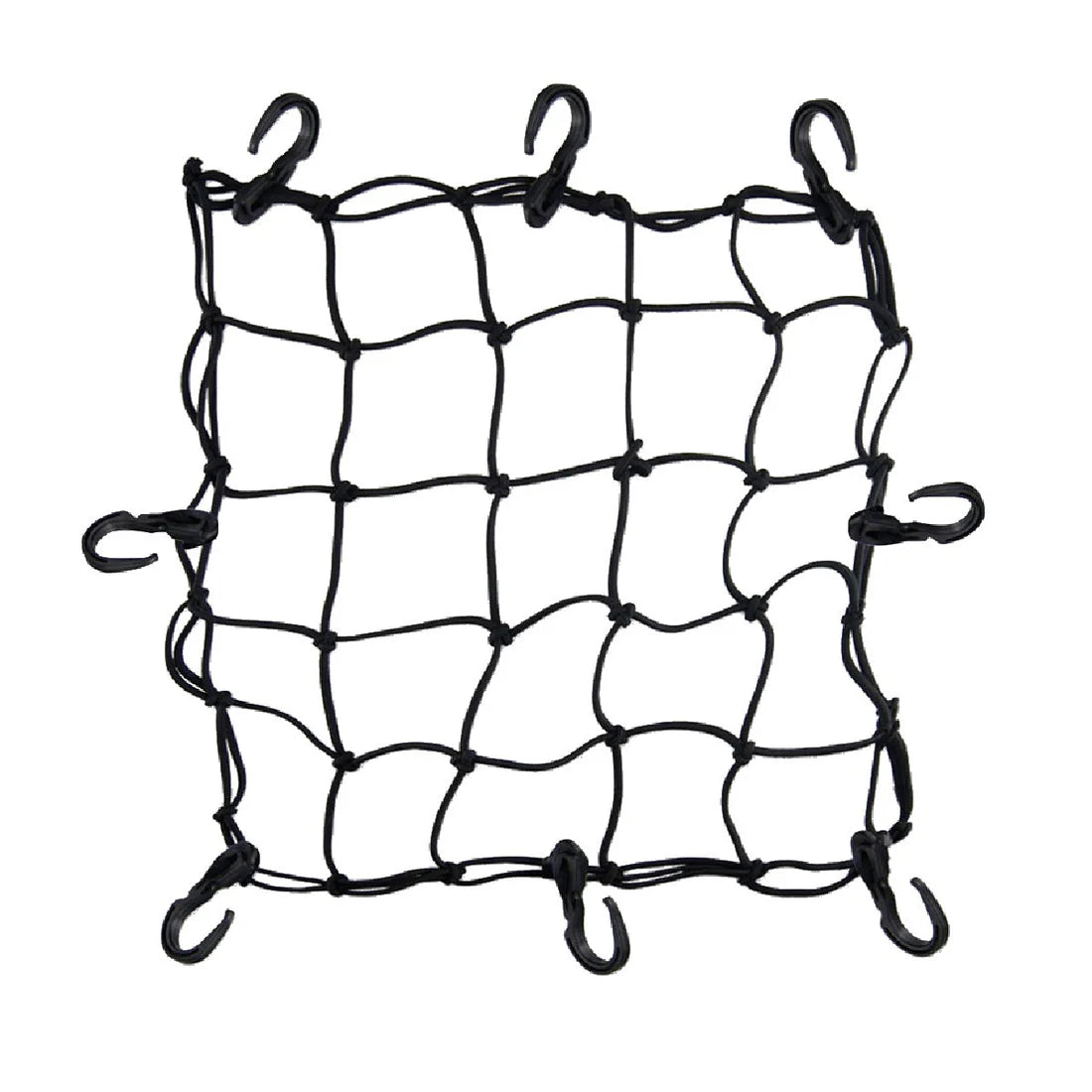 MOTOTECH FLEXI HOOK BUNGEE NET - 15"x12" - BLACK