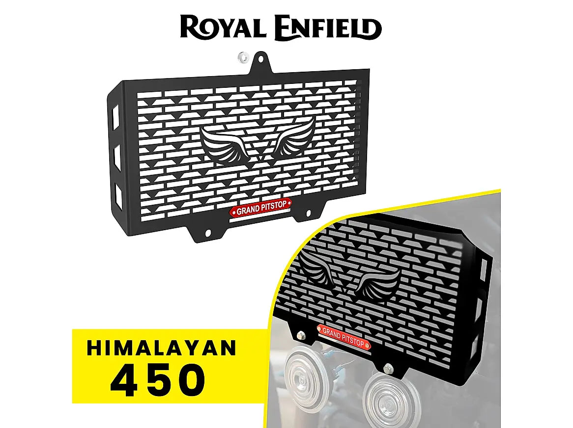 GRANDPITSTOP RADIATOR GUARD- HIMALAYAN - 450 - BLACK