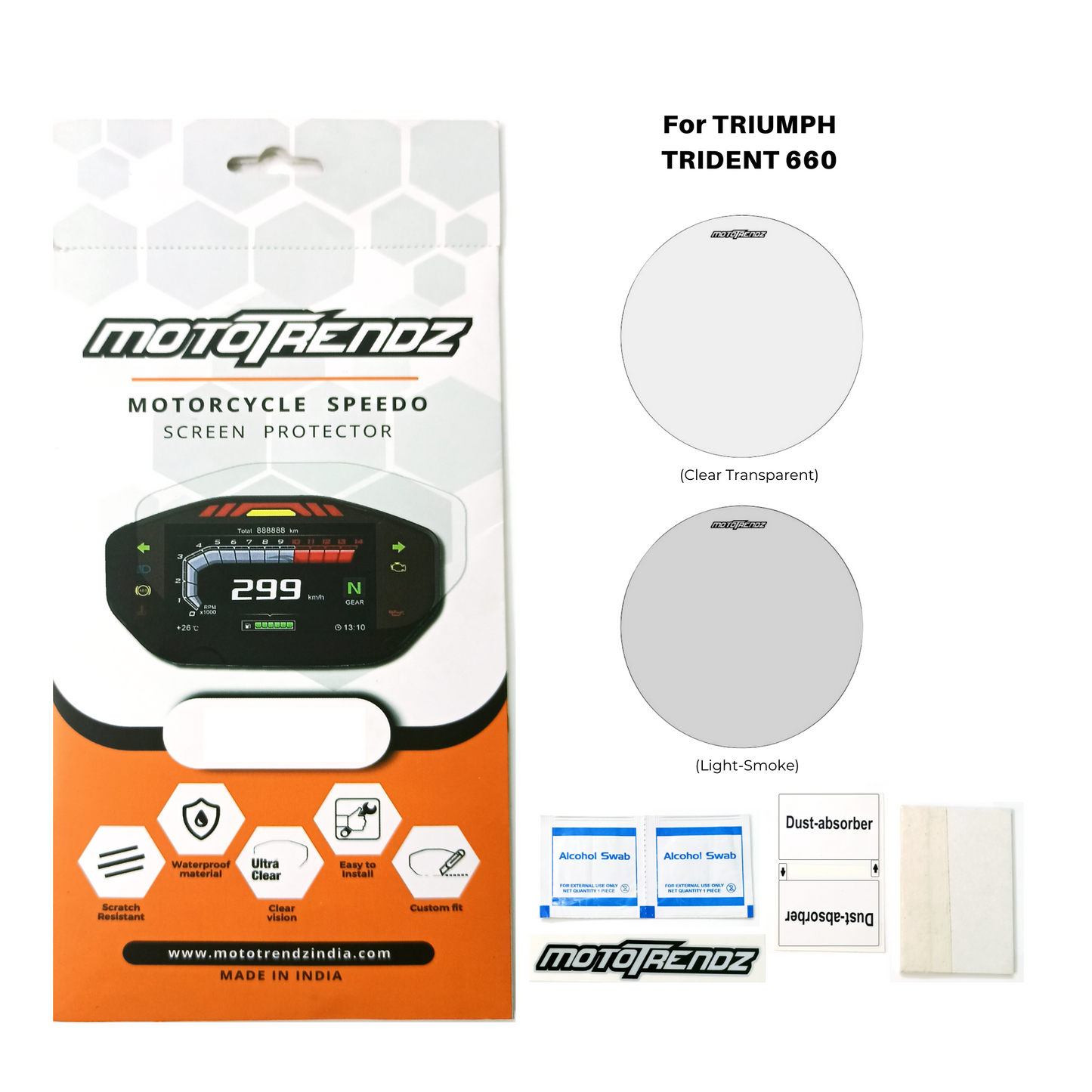 Motorcycle Speedo Screen Protector – Triumph Trident 660