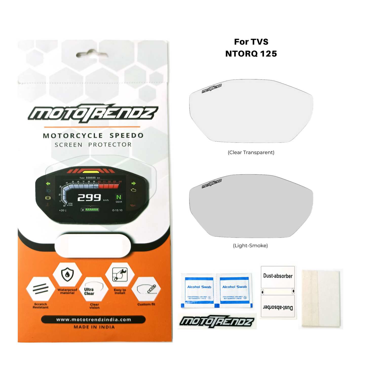 Motorcycle Speedo Screen Protector – TVS NTORQ