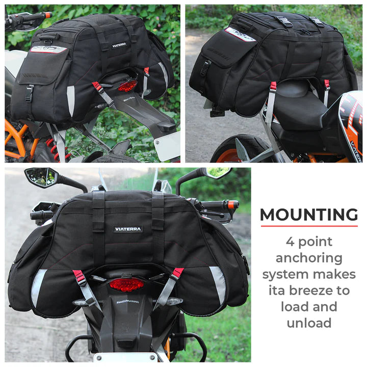 VIATERRA CLAW - 100% WATERPROOF MOTORCYCLE TAILBAG