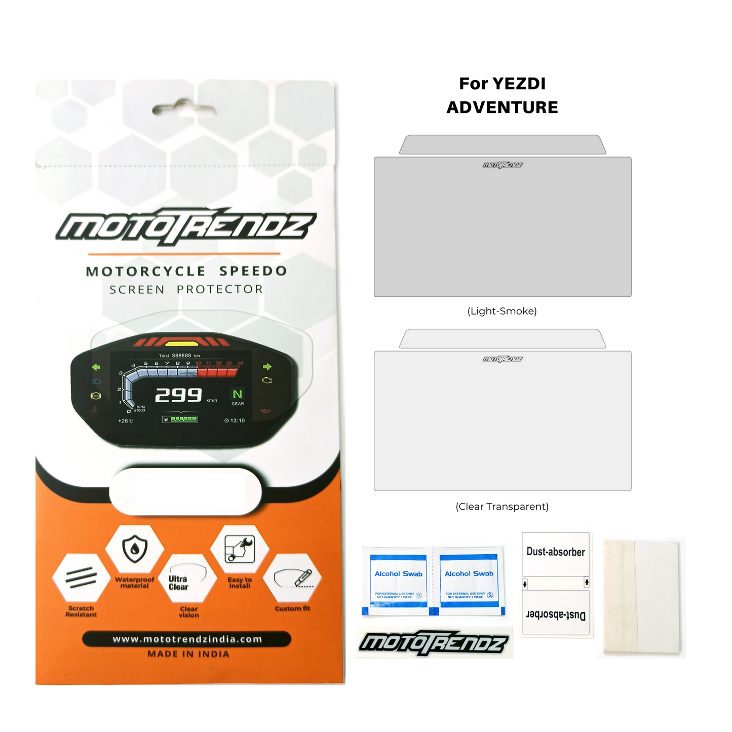 Motorcycle Speedo Screen Protector – Yezdi Adventure