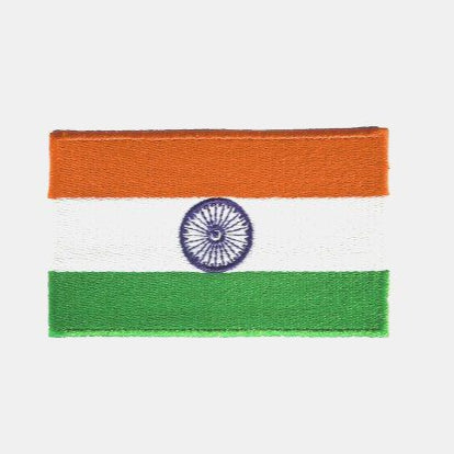 QUIPCO INDIA FLAG PATCH - EMBROIDERED WITH COLOURED BORDERS