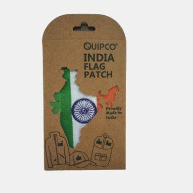 QUIPCO INDIA FLAG PATCH - EMBROIDERED WITH COLOURED BORDERS