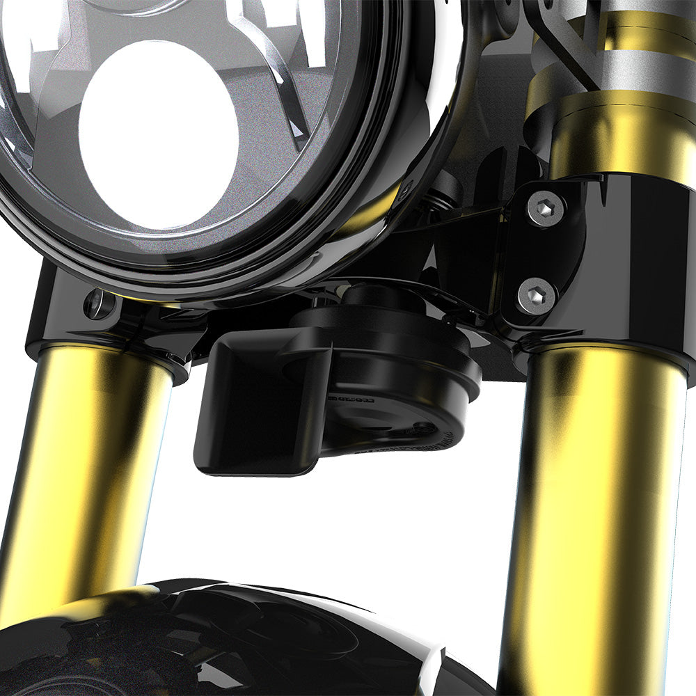 OXFORD FOGHORN 12V MOTORCYCLE HORN - BLACK