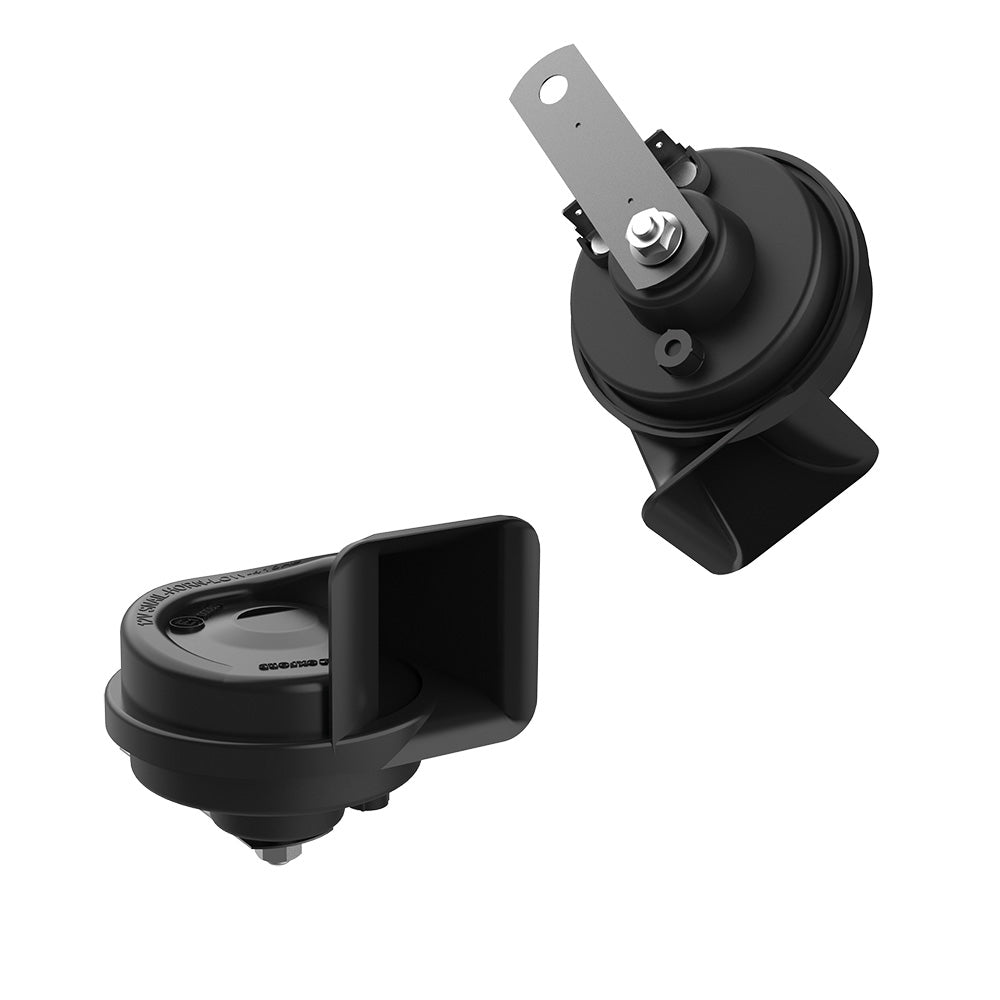 OXFORD FOGHORN 12V MOTORCYCLE HORN - BLACK