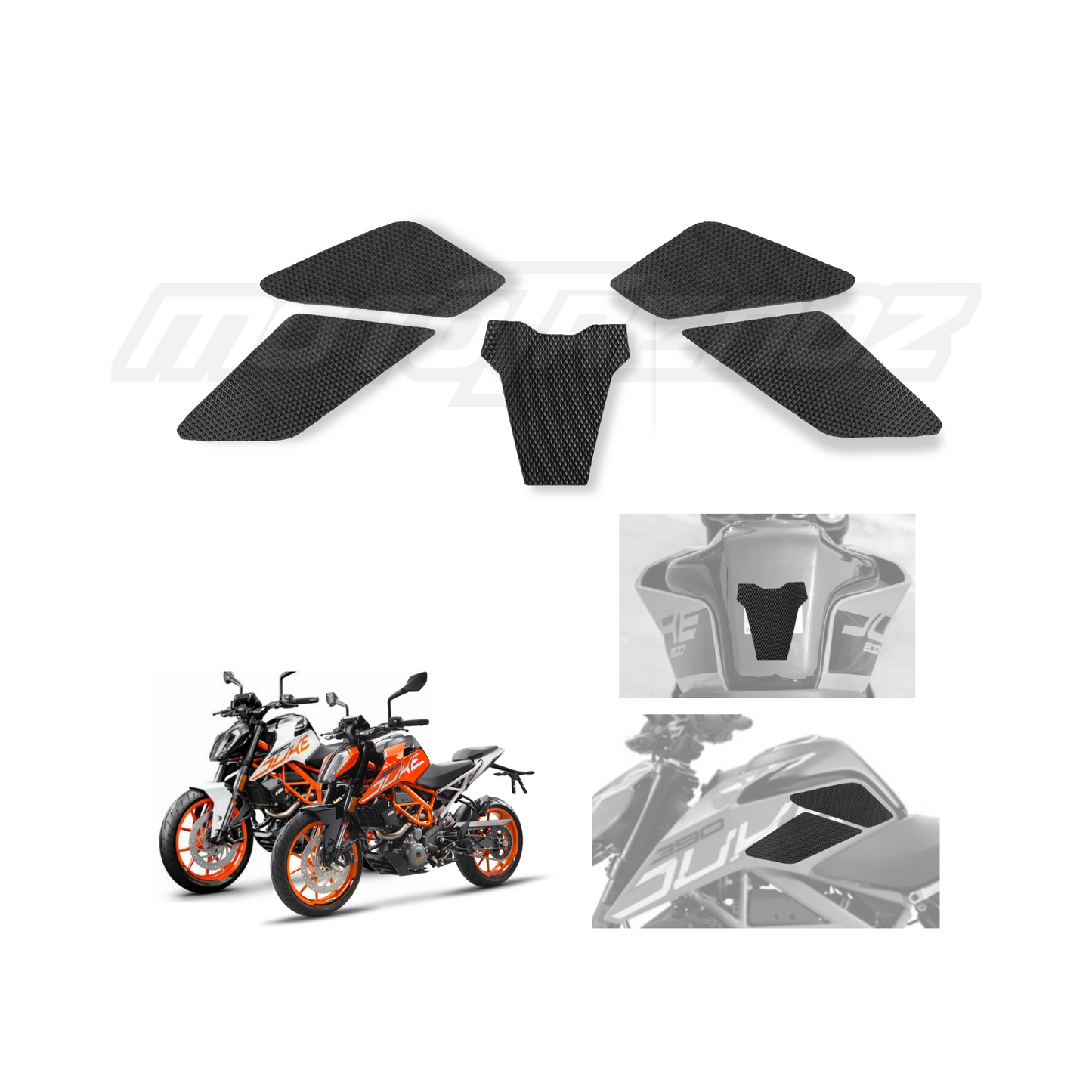 MOTOTRENDZ TRACTION PADS KTM DUKE 250/390 - SIDES