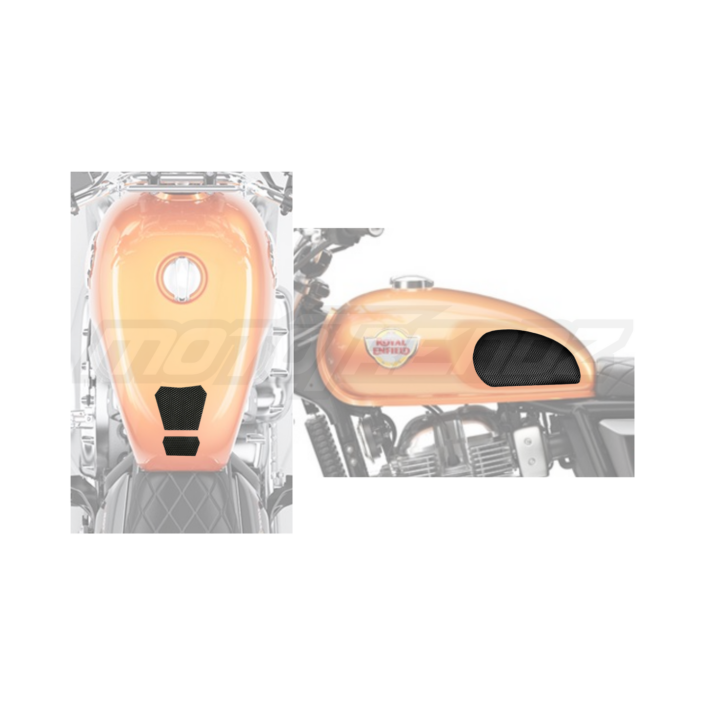MOTOTRENDZ TRACTION PADS RE INTERCEPTOR 650(TOP+SIDES)