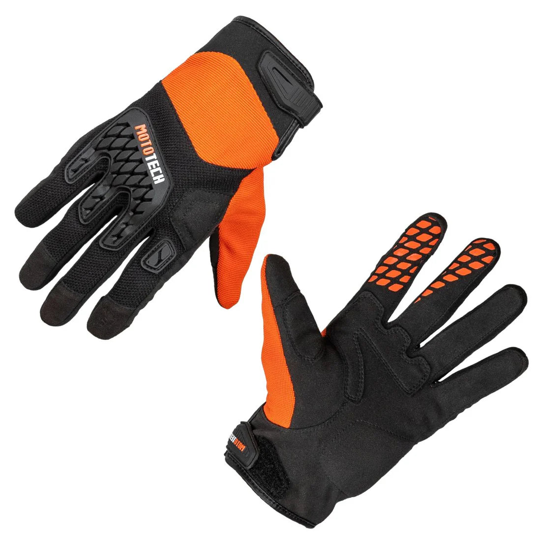 MOTOTECH REFLEX AIR FLO  DUAL- SPORT GLOVES - ORANGE - 2XL