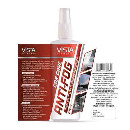 VISTA ANTIFOG DEMISTER 250ML