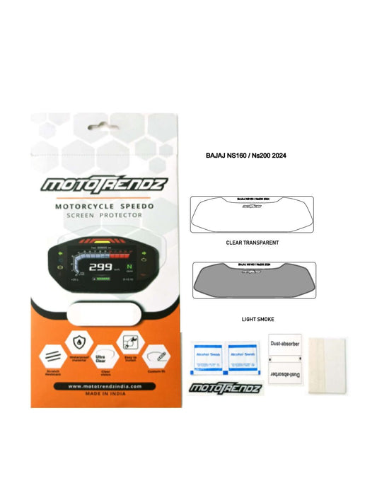 Motorcycle Speedo Screen Protector – Bajaj Pulsar NS125/160/200 ( 2024 )