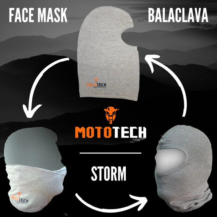 MOTOTECH STORM BALACLAVA - GREY