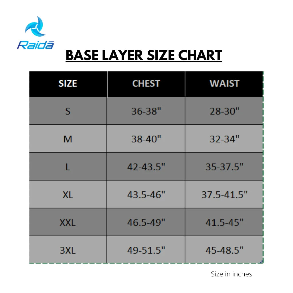 RAIDA GEARS THERMAL BASE LAYER - TOP