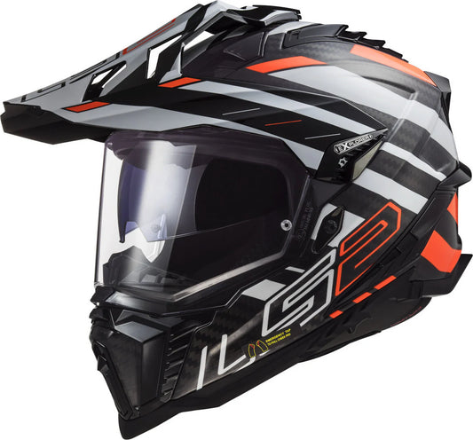 LS2 HELMET MX701 EXPLORER CARBON - EDGE