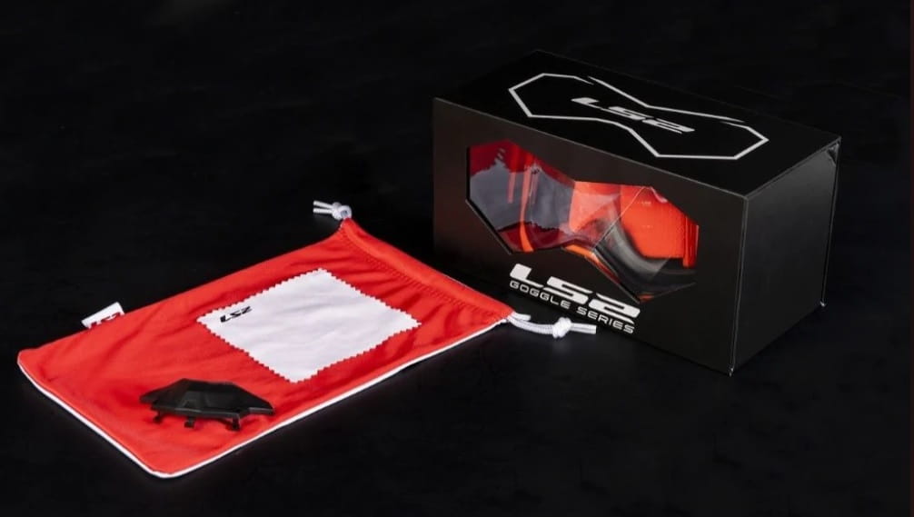 LS2 AURA PRO OFFROAD GOGGLES WITH IRIDIUM VISOR